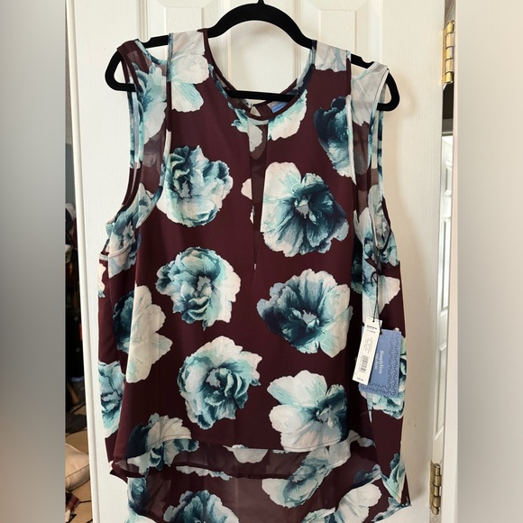 Simply Vera Wang flowy sleeveless tank - Picture 1 of 5